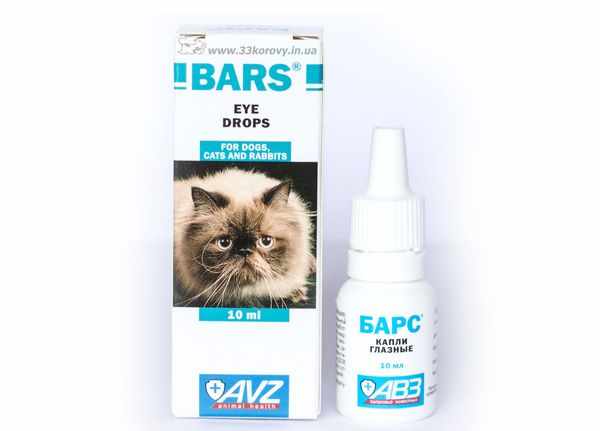 Офтальмологический препарат для кошек Барс