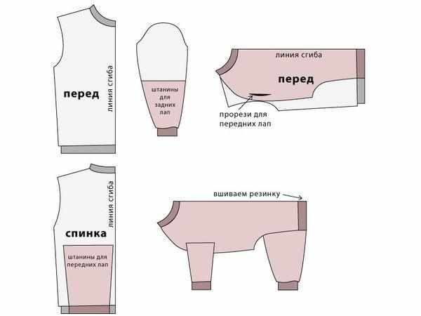 Схема теплой кофты для чихуахуа Схема теплой кофты для чихуахуа