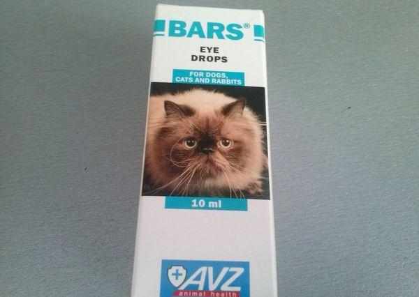 Капли глазные для кошек Барс