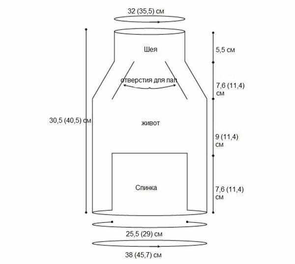 Кофта крючком для собаки Кофта крючком для собаки